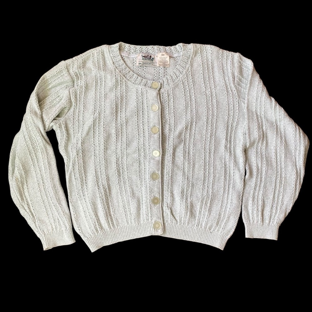 Vintage Northern Reflections Women's Blend Button Front Cardigan Sweater SZ M